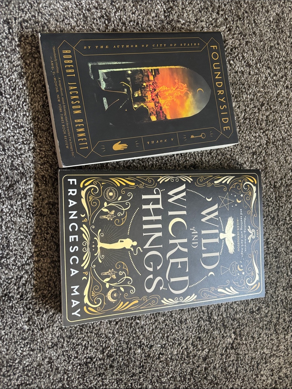 Wild and Wicked Things & Foundryside Paperback Book Set - Black & Gold